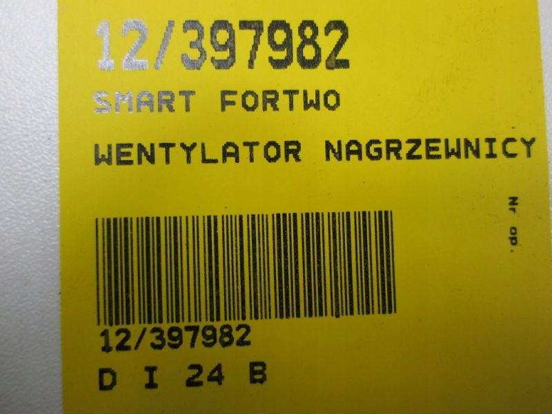 SMART FORTWO I 450 LUFTVENTILATOR 0130101113 Product image
