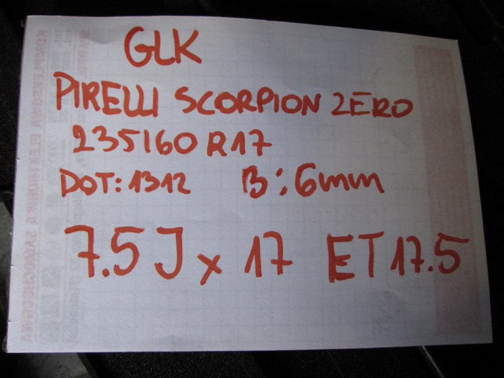 Räder, Felgen, Reifen, Mercedes GLK 17'' Product image