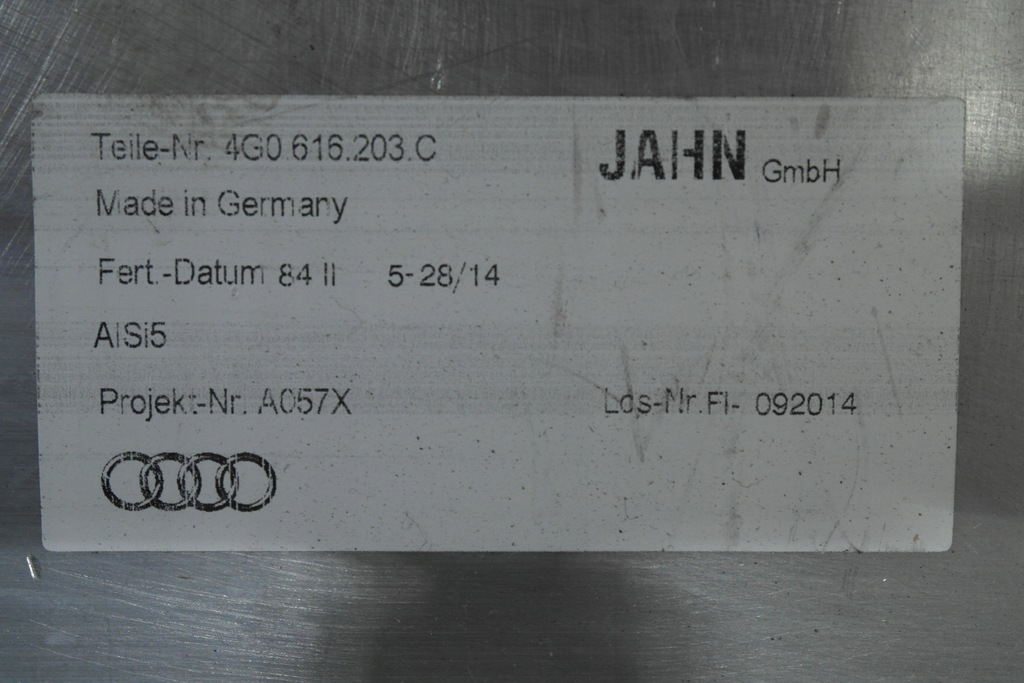 AUDI A6 A7 4.0 TFSI LUFTBEHÄLTER 4G0616203C Product image