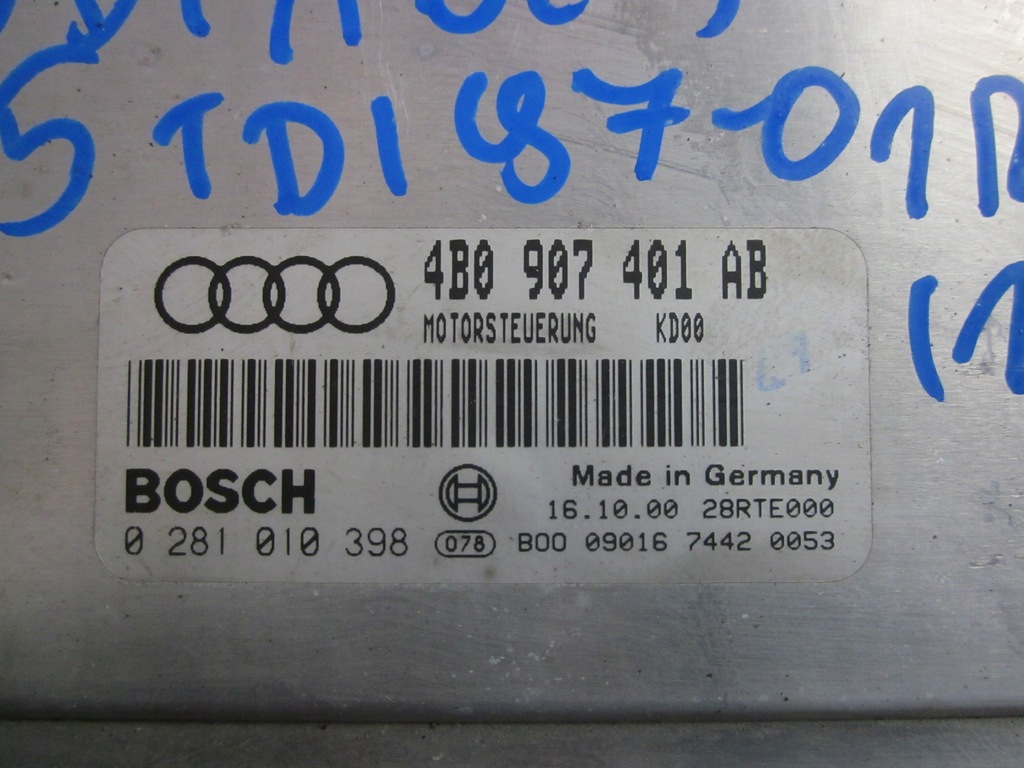 GETRIEBE-COMPUTER AUDI A6 C5 2.5 TDI 01 AUTOMATIK Product image