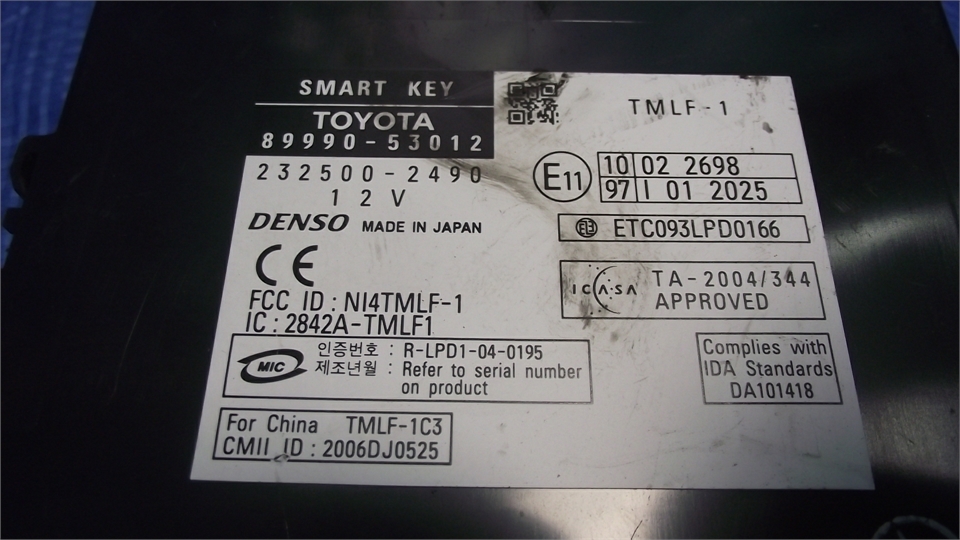 LEXUS IS 220 250 SMART KEY MODUL 89990-53012 Product image