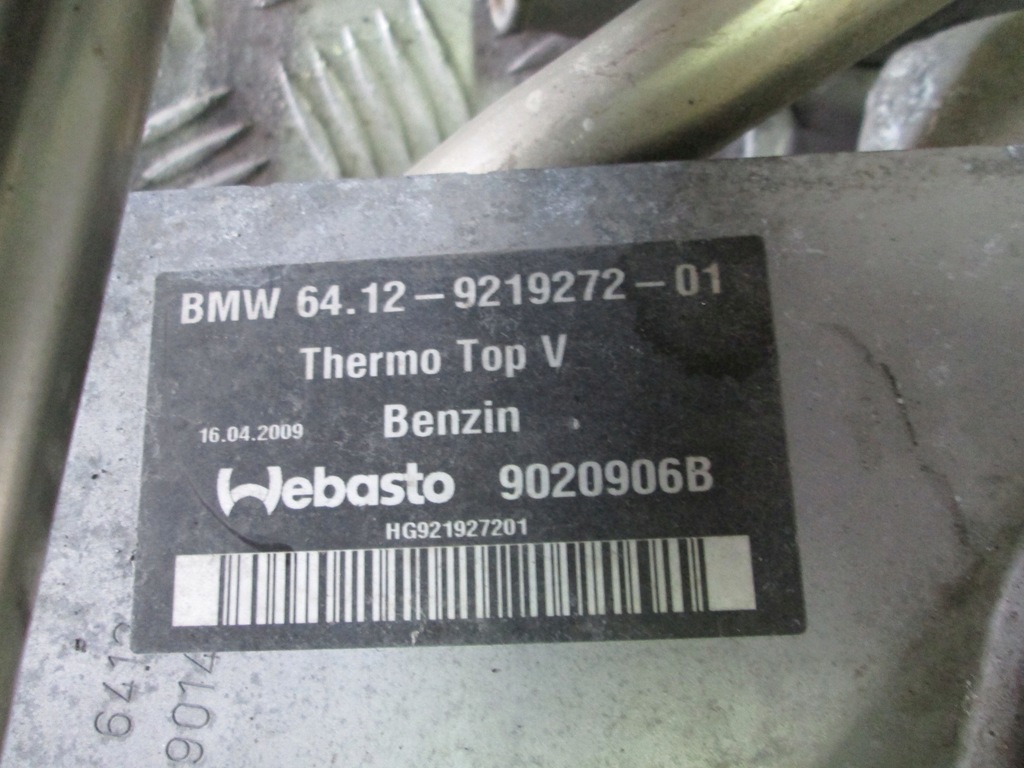 BMW F01 F06 F07 F10 F13 WEBASTO HEIZUNG BENZIN Product image