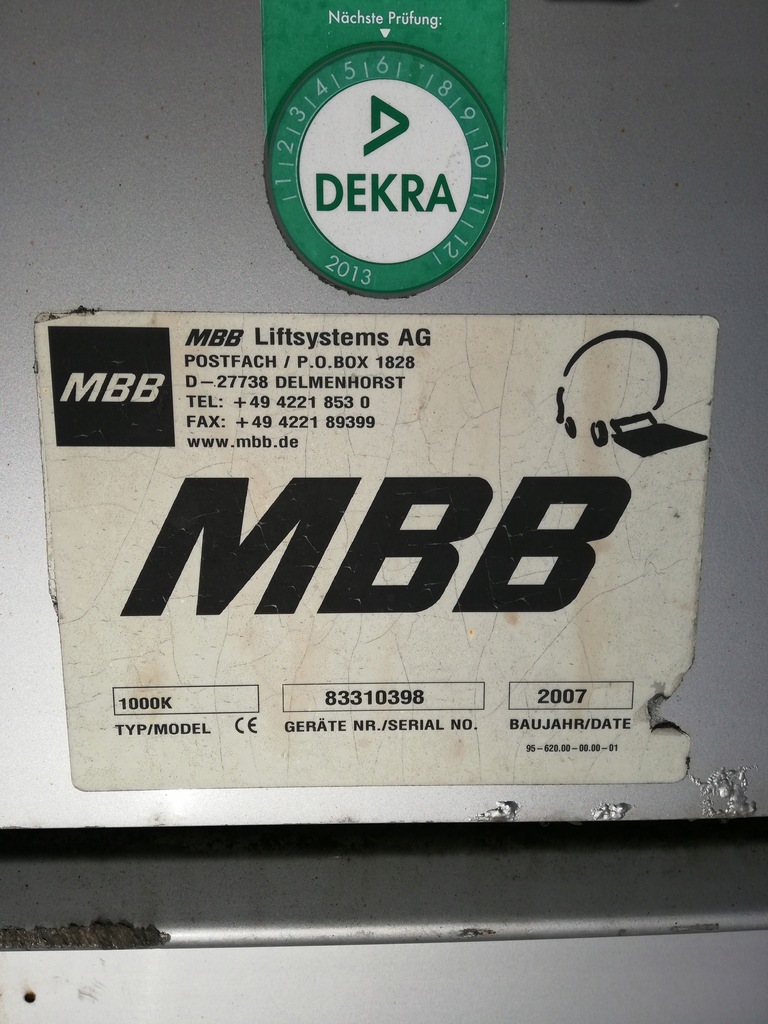 Iveco Eurocargo 80E18 2007 MBB Hebebühne Euro5 Product image