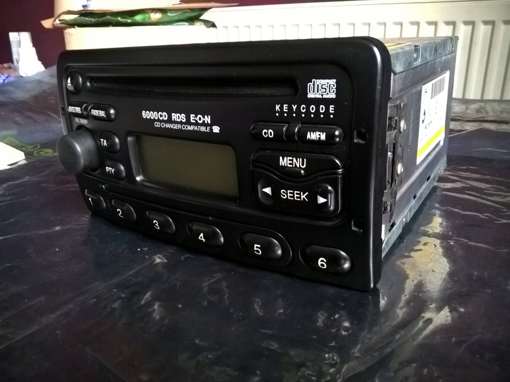 FORD MONDEO FOCUS FIESTA RADIO 6000CD RDS EON + CODE Product image