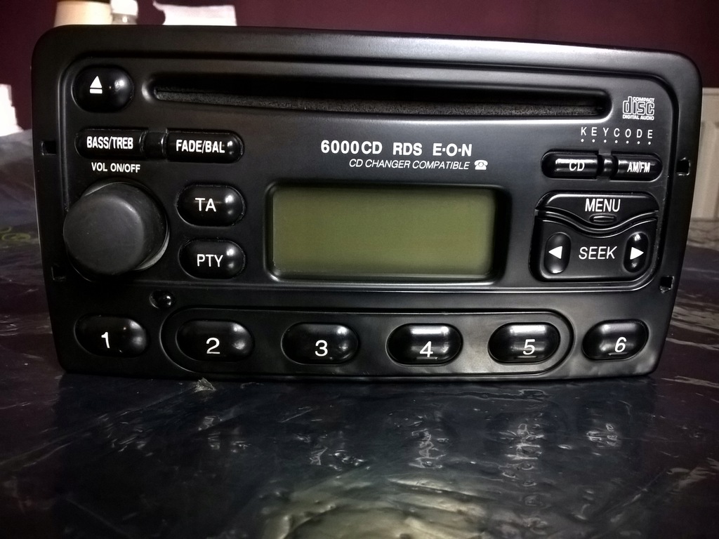 FORD MONDEO FOCUS FIESTA RADIO 6000CD RDS EON + CODE Product image