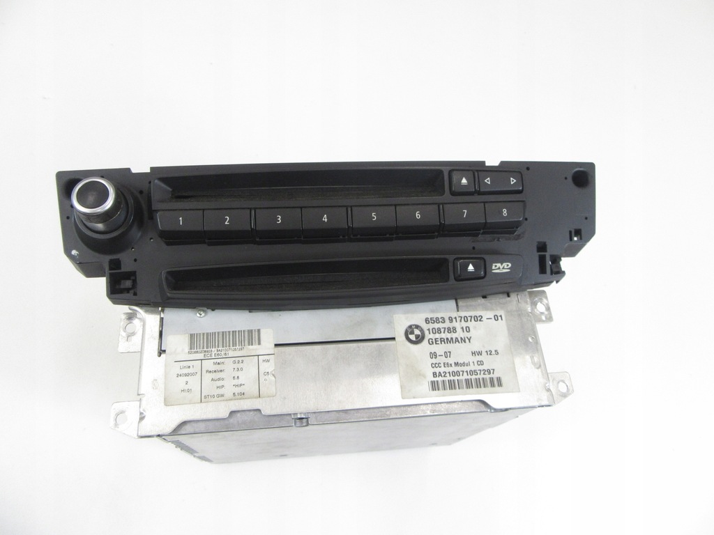 Navigation CCC Radio-Leserpanel DVD Navi BMW 5 e60 e61 LIFT LCI Menü PL Product image