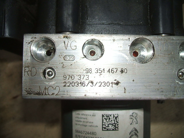 PEUGEOT 308 T10 ABS-PUMPENSTEUERUNG 9835146780 9846724480 0265297049 Product image
