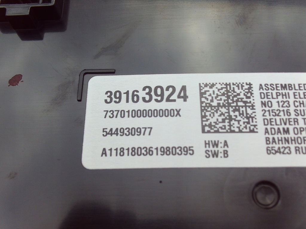 OPEL INSIGNIA B NAVIGATIONSDISPLAY 39163924 Product image