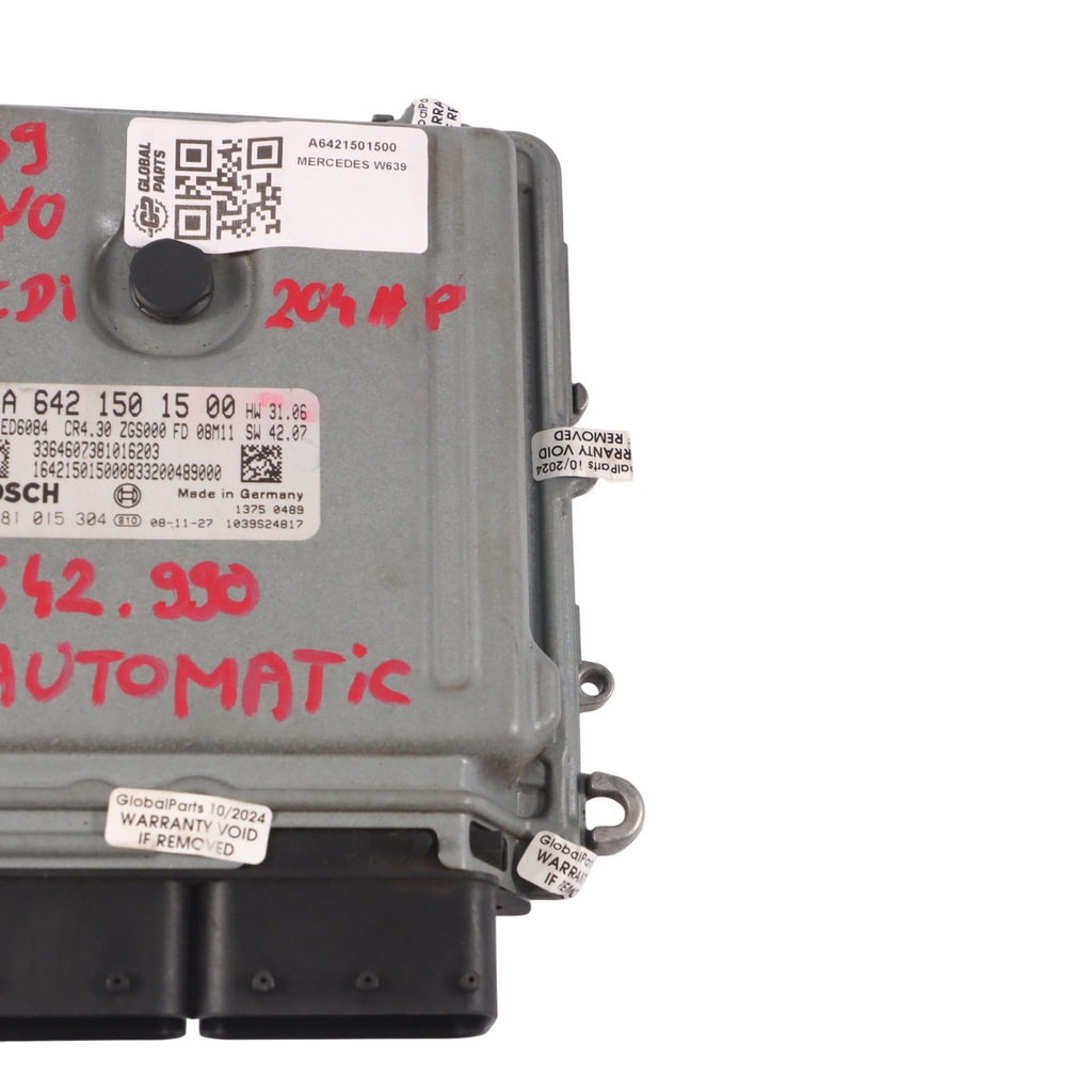 Mercedes W639 3.0CDI OM642.990 ECU A6421501500 Automatischer Motor Product image