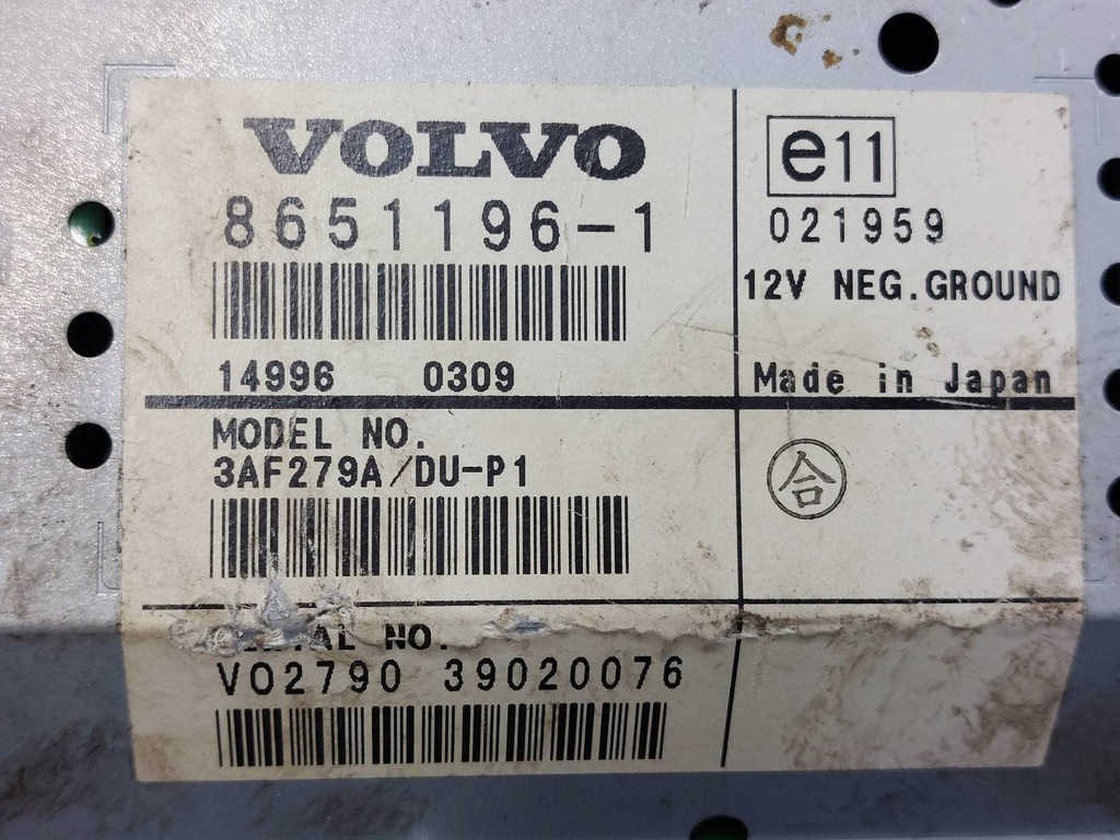 NAVIGATIONSMONITORANZEIGE VOLVO S40 II V50 I 8651196 Product image