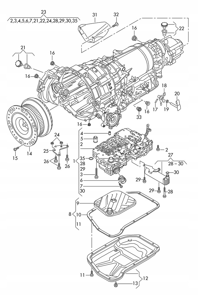 0BL323571 KINETISCHER KUPPLUNGSKONVERTER AUDI A8 D4 Product image