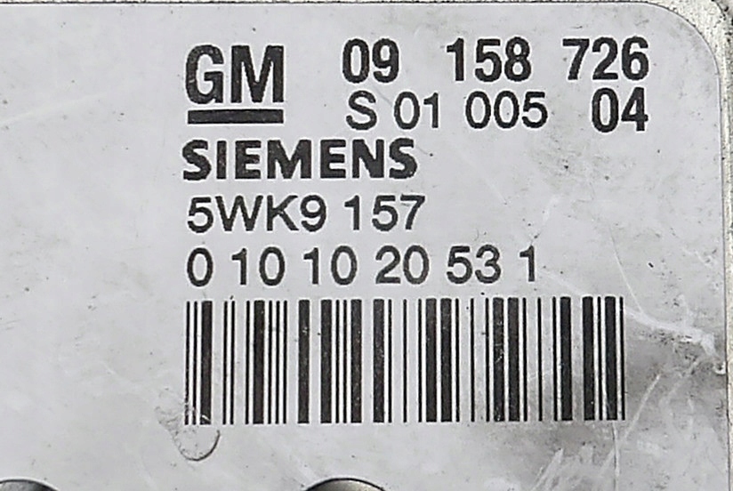 OPEL ZAFIRA 1.6 16V MOTORSTEUERGERÄT 09158726 Product image