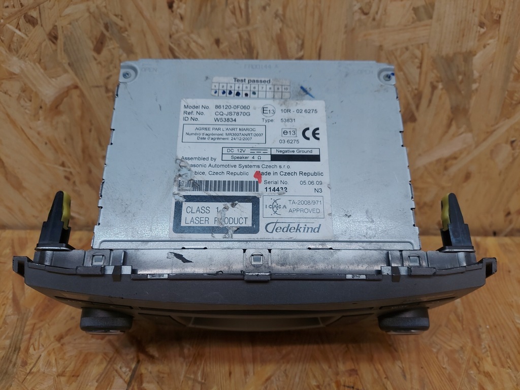 TOYOTA VERSO 09 – WERKSRADIO ORIGINAL 86120-0F060 Product image