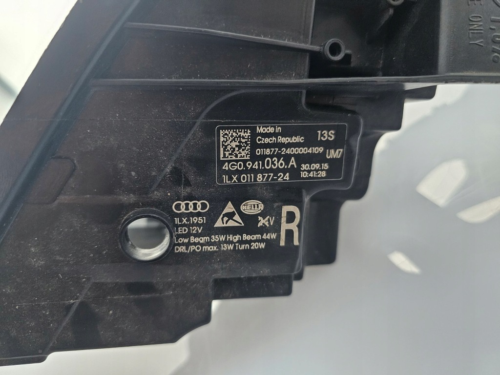 ORIGINAL SCHEINWERFERGEHÄUSE AUDI A6 C7 LIFT FULL LED 2015-2017 RECHTS Product image
