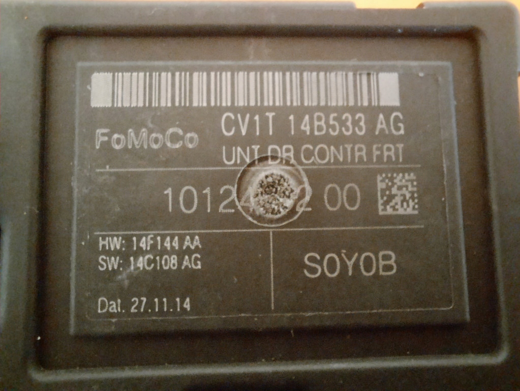 FORD FIESTA MK7 12-17 ZENTRALVERRIEGELUNG TÜRSTEUERMODUL CV1T14B533AG Product image