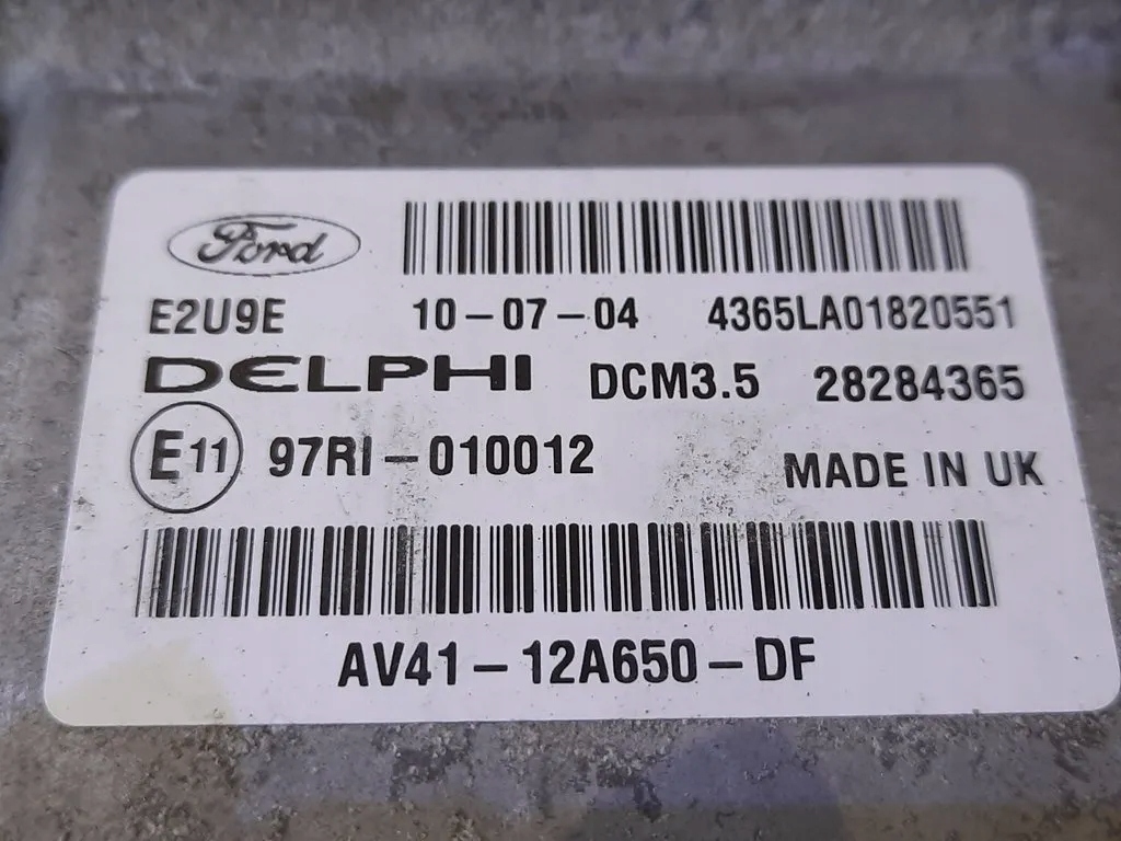 Kuga MK1 2.0TDCI MOTORSTEUERGERÄT AV41 12A650 DF Product image