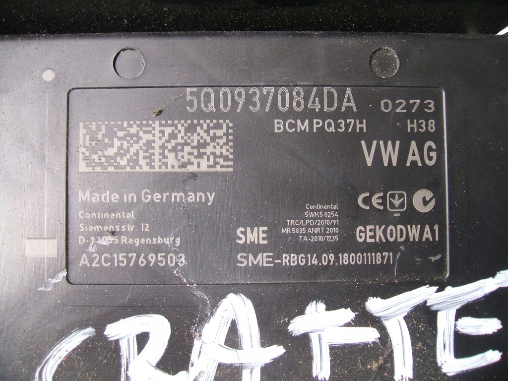 VW CRAFTER II MAN TGE BCM MODULE CONTROLLER Sicherungsrelaiskasten Product image