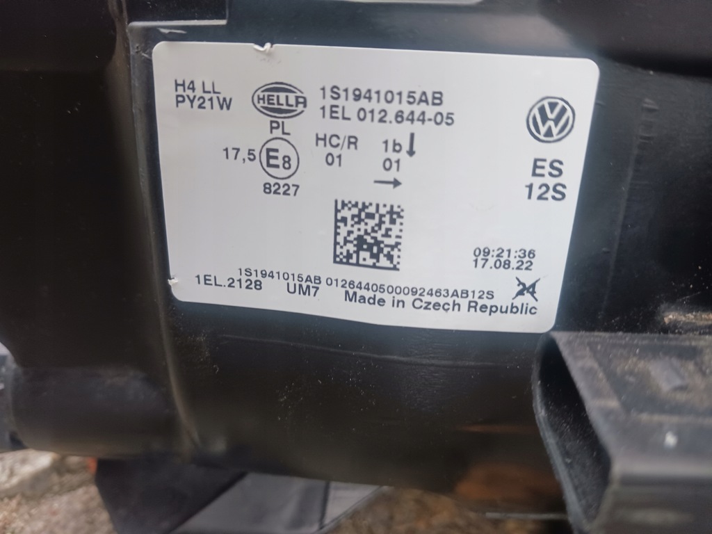 FRONTLEUCHTEN VORNE LINKS RECHTS VOLKSWAGEN VW E-UP 1S0 E-UP! HOCH HELLA LIFT Product image