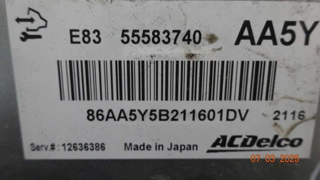 Opel Corsa D Lift 12R Computer Motor Controller 55583740 12636386 Product image