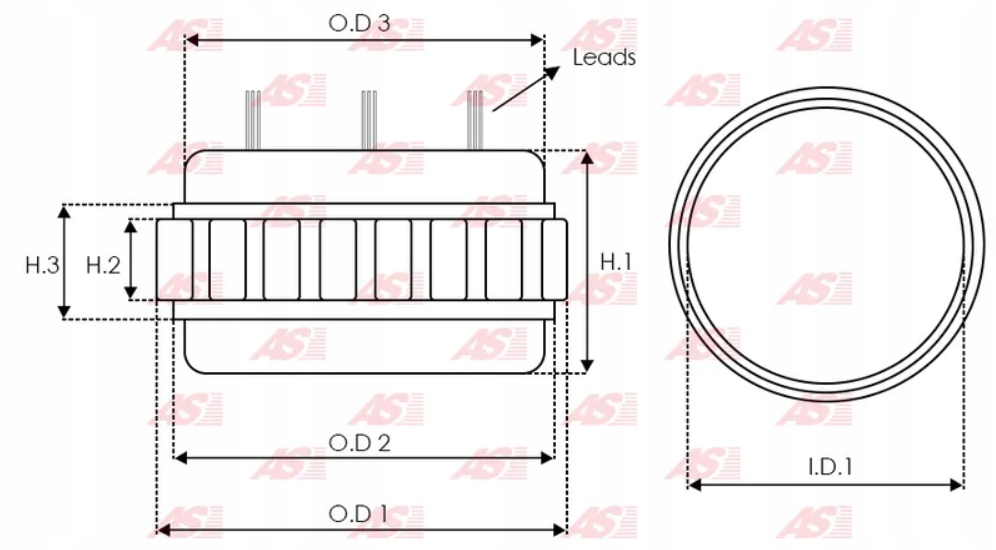 Stator 9031001 Lichtmaschinenwicklung 42A Fiat 125P Żuk Nysa Tarpan, Ursus Product image