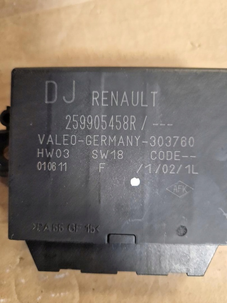 PDC-MODUL RENAULT MEGANE III 9801862580 Product image