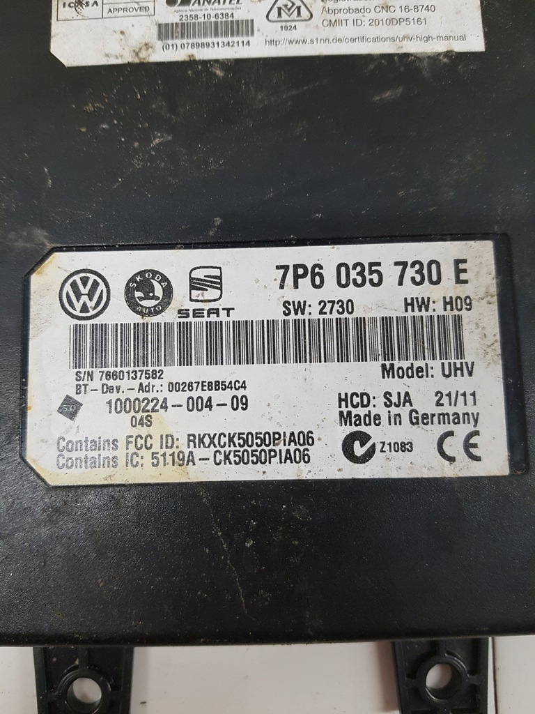 BLUETOOTH-MODUL FÜR VOLKSWAGEN SCIROCCO-TELEFON Product image