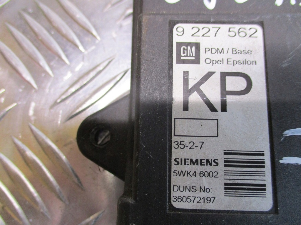 TÜRSTEUERMODUL OPEL VECTRA C 1.8 16V 9227562 Product image