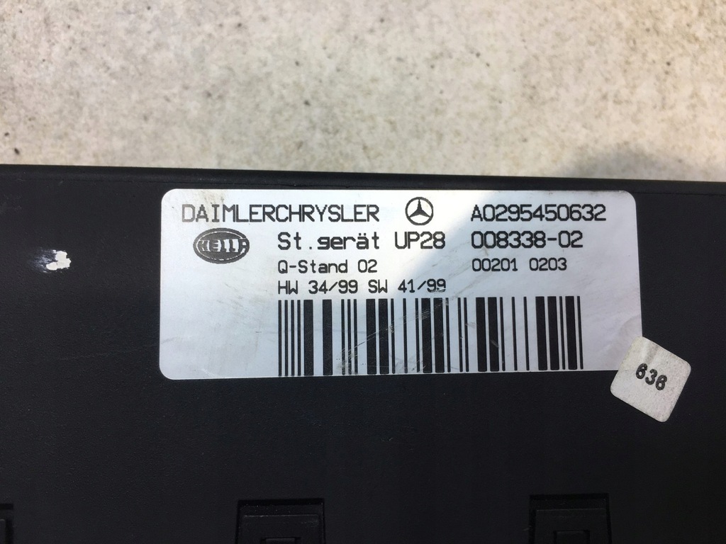 VAKUUMMODUL MERCEDES W202 2.0 A0295450632 Product image