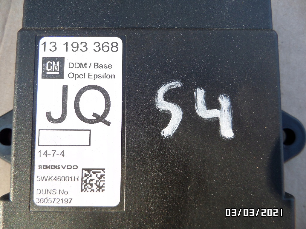 OPEL VECTRA C RELAIS TÜRMODUL JQ 13193368 Product image