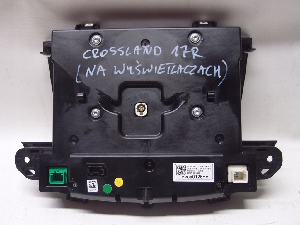 RADIO-NAVIGATION OPEL CROSSLAND 2017 YP000126YX Product image