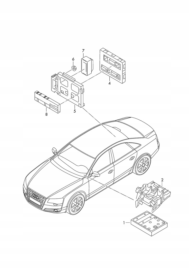 4H0907412 STEUERGERÄT KOMFORTMODUL AUDI A8 D4 4H Product image