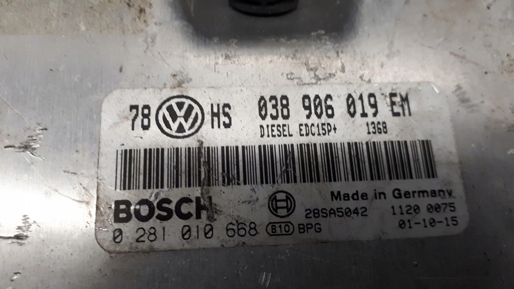 0281010668 Steuergerät VW PASSAT B5 1.9 TDI Product image