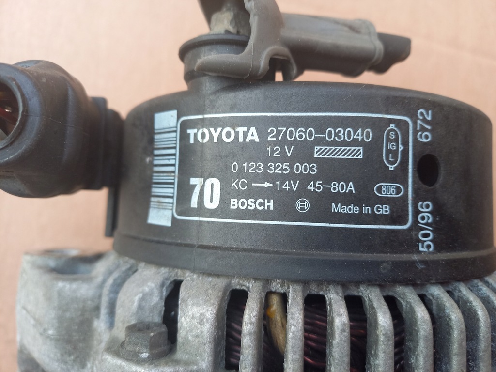 TOYOTA CARINA E 92-97 LICHTMASCHINE 2,0 3S-FE 27060-03040 Product image