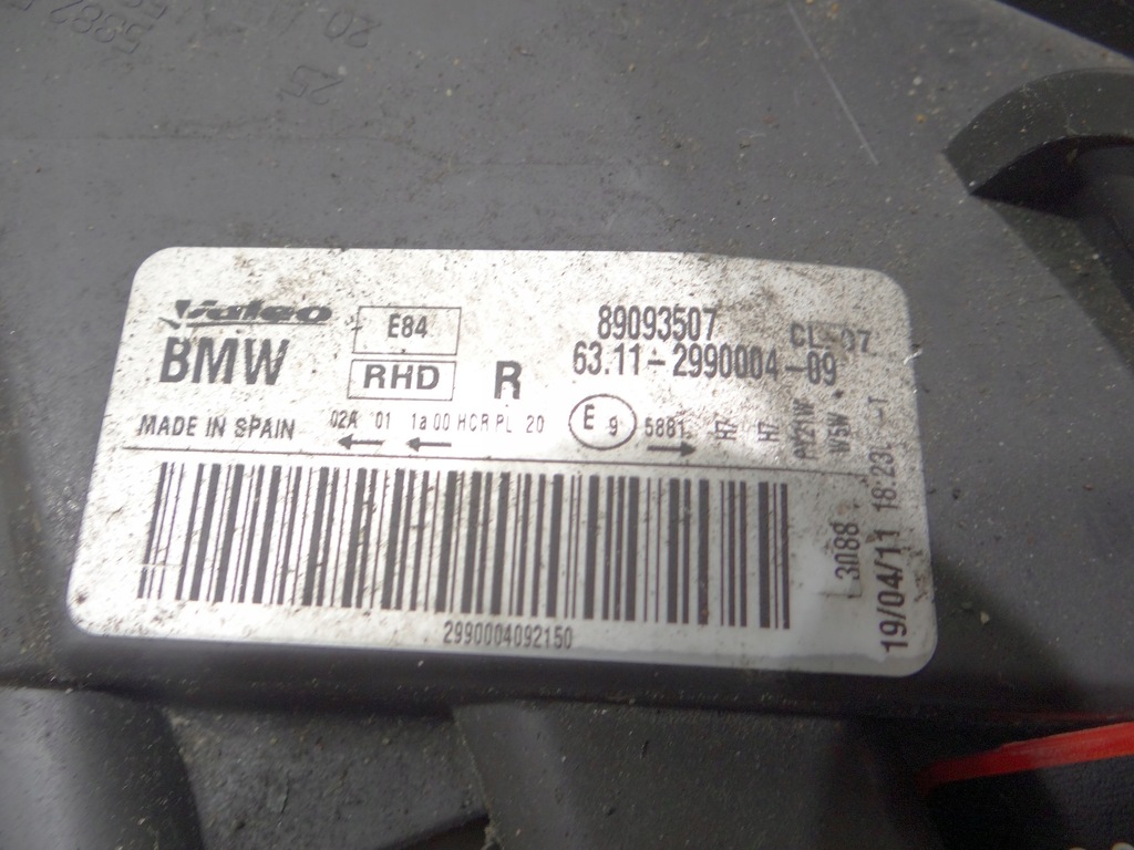 RECHTE LAMPE BMW X1 E84 OE 2990004 Product image