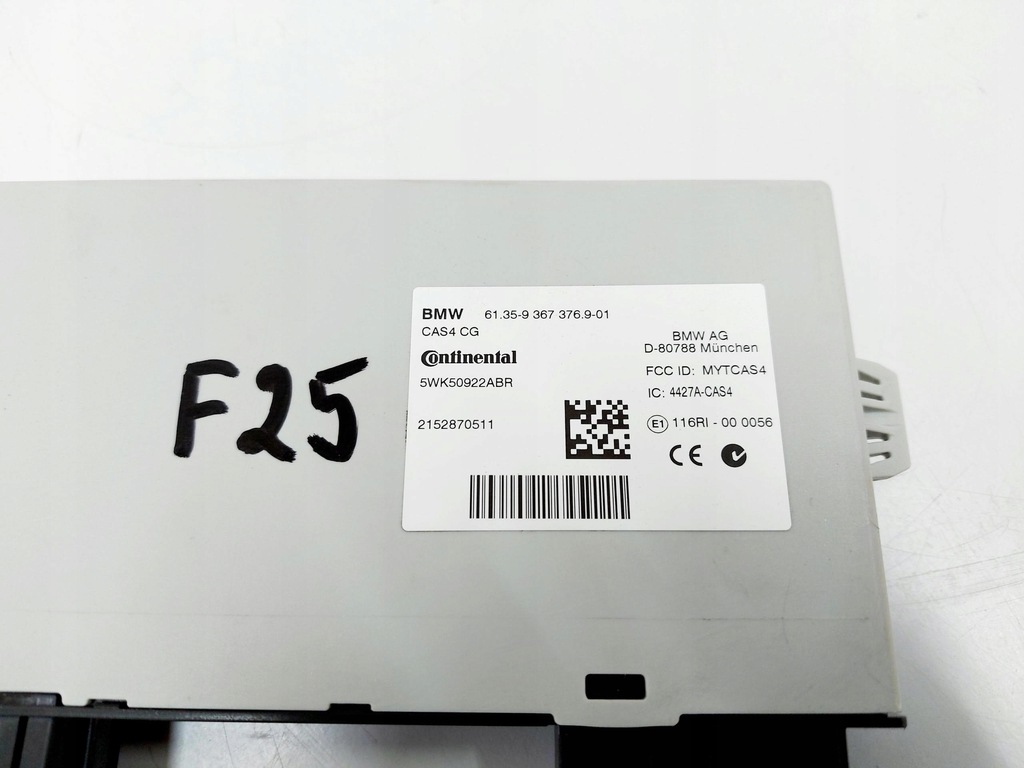 BMW X3 F25 15 Jahre CAS 9367376 Controller-Modul Product image