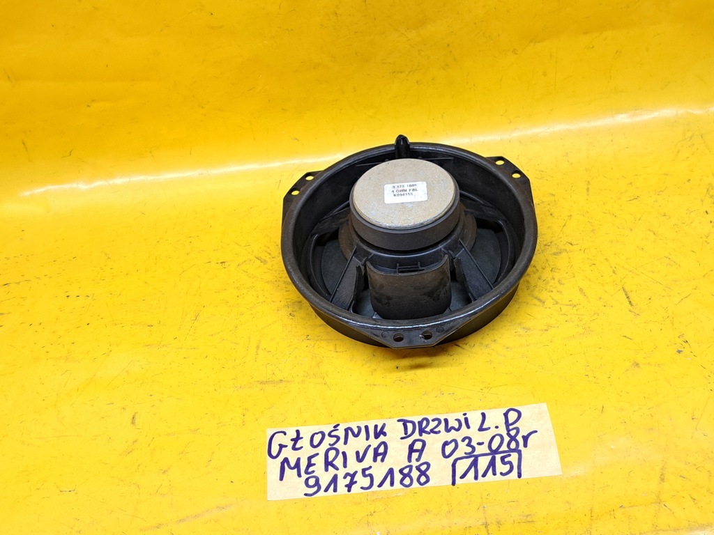 TÜRLAUTSPRECHER LINKS VORNE OPEL MERIVA A 03-08 9175188 Product image