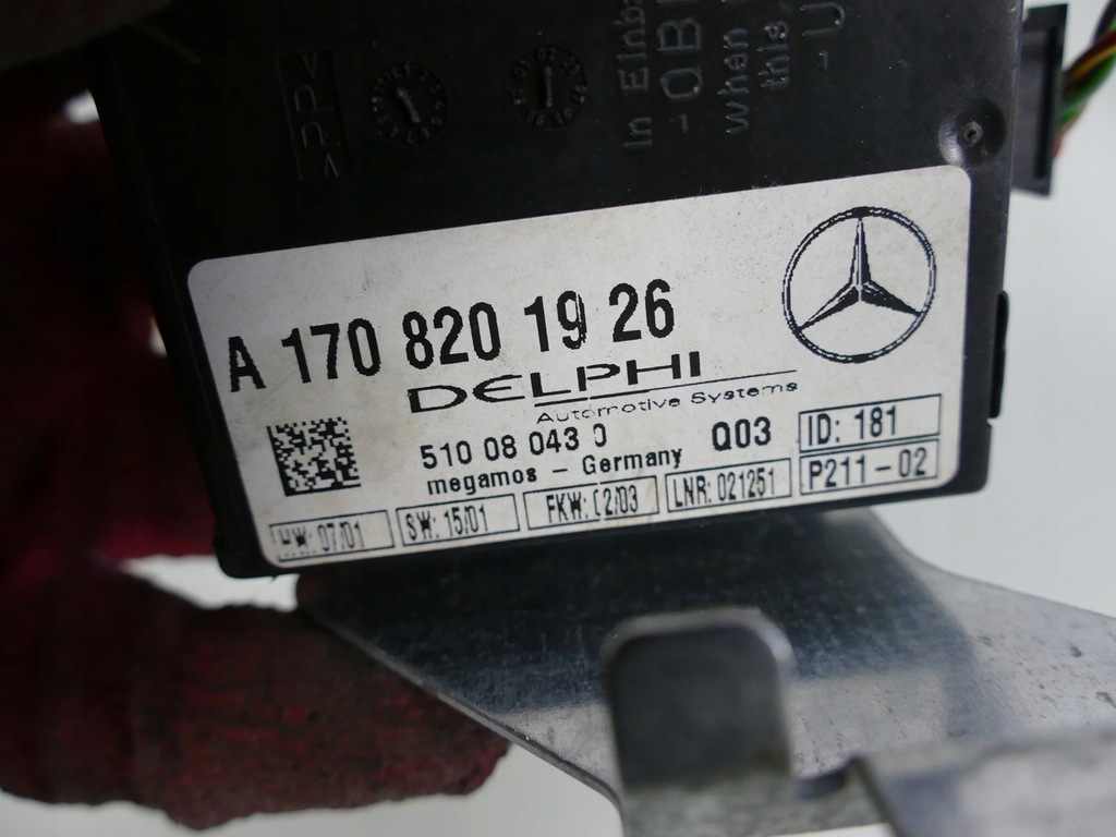 MERCEDES SLK R170 HEBEALARMMODULSTEUERUNG Product image