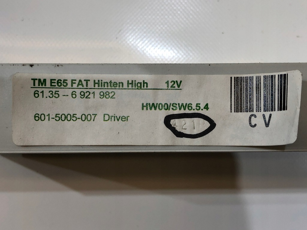 BMW 7 E65 TÜRMODULSTEUERUNG LINKS HINTEN 4.4 Product image