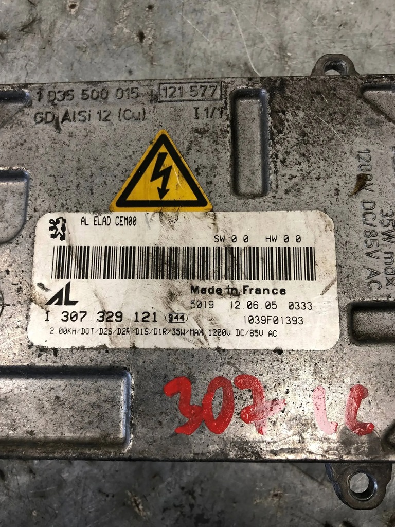XENON-KONVERTER PEUGEOT 307 CC 1307329121 Product image