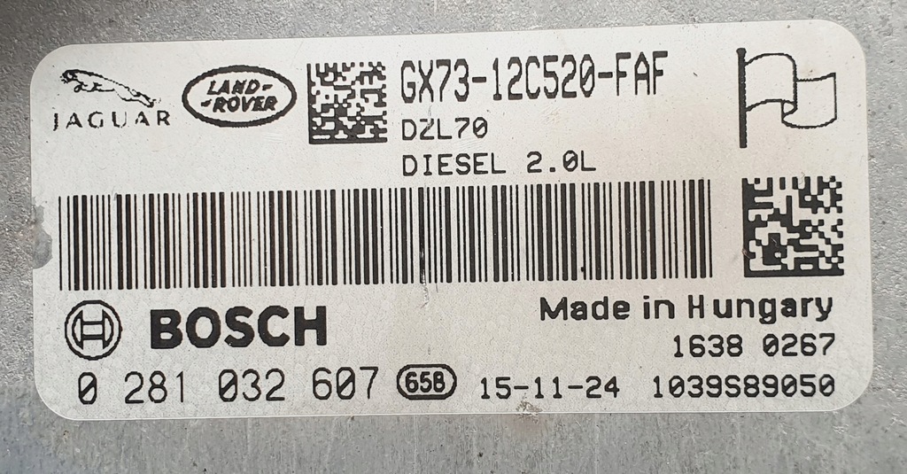 MOTOR COMPUTER DISCOVERY SPORT L550 0281032607 Product image