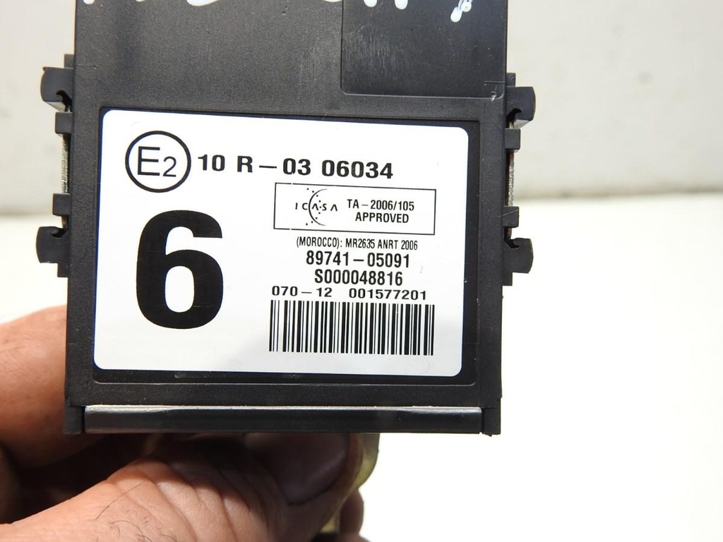 TOYOTA AVENSIS III ZENTRALVERRIEGELUNGSSTEUERMODUL T27 89741-05091 Product image