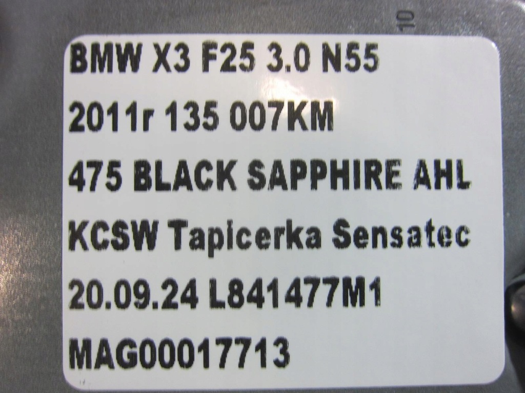 BMW X3 F25 USA AIRBAG-CONTROLLER-MODUL ICM 6850978 34526851285 34526850978 Product image