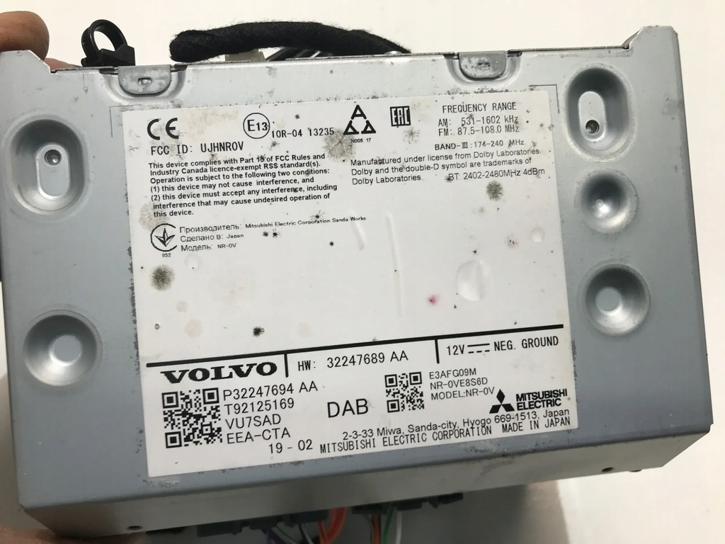Volvo XC40 V60 S60 XC60 2020 RADIO GPS NAVIGATION 32247694 32247689 AA Product image
