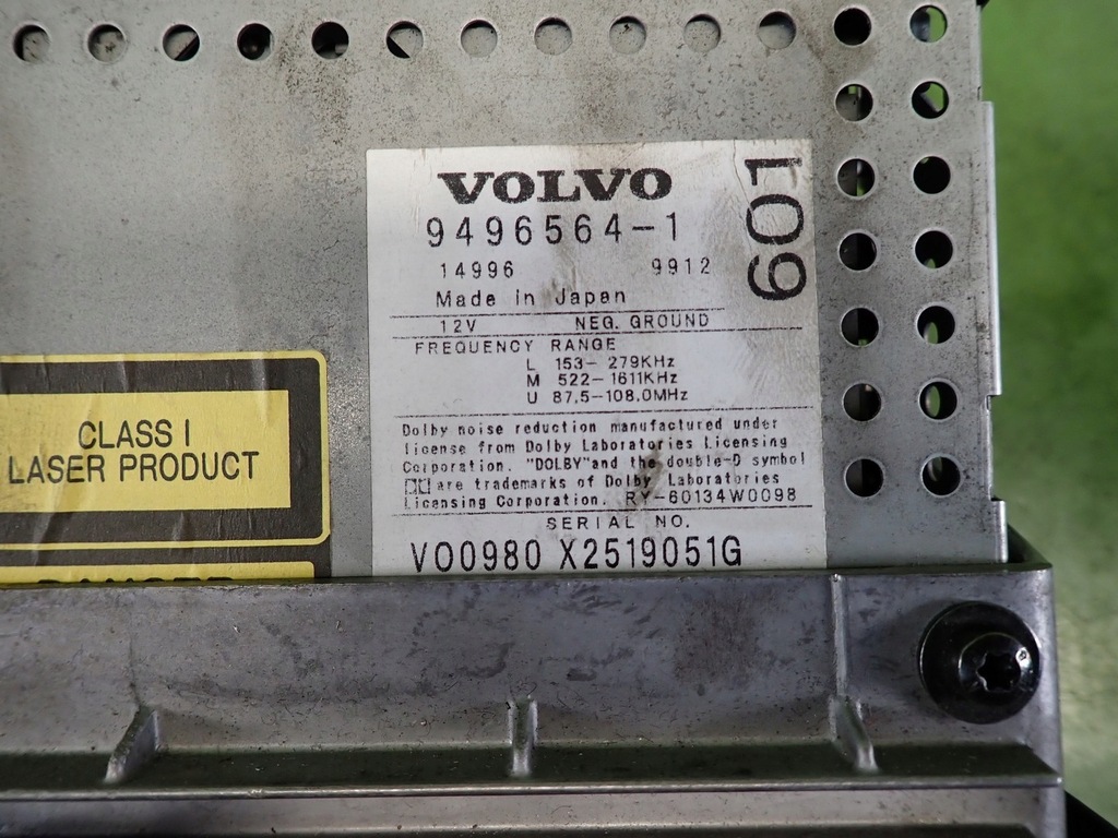 Radio VOLVO S80 00r 9496564-1 8622401 CD-KASSETTE Product image