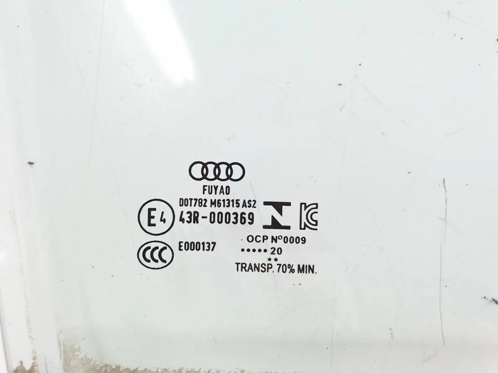 Audi A3 8Y 2021 Sportback Rechte hintere Türscheibe Product image