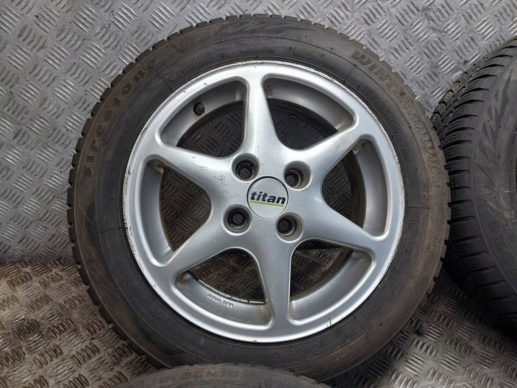 WINTERRÄDER 4X100 6Jx14 ET37 165/65R14 HYUNDAI MAZDA KIA HONDA TOYOTA Product image