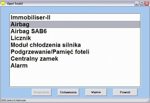 FEHLER- UND AUSFALLSCANNER OPEL T2+ OBD2-Systemdiagnose Händlerservice '96-04 Product image