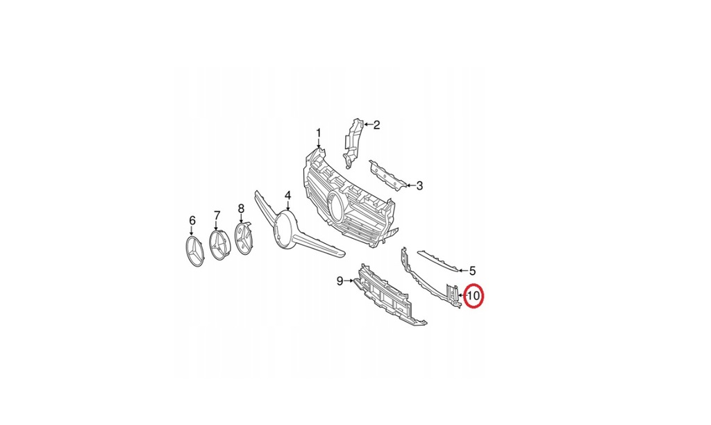 Frontstoßstangenverstärkung für Mercedes A-Klasse 176 CLA 117 Product image