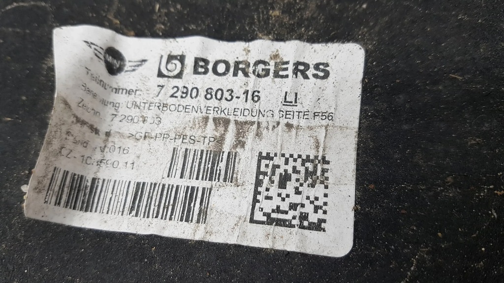 BMW 1 F40 ABDECKUNG, BODENBLECH, FAHRGESTELL, LINKS Product image