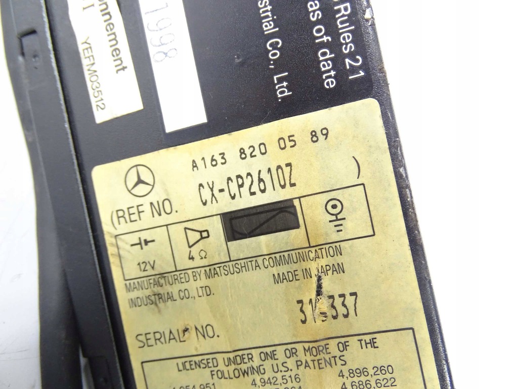 Mercedes ML W163 CD-Wechsler A1638200589 Product image